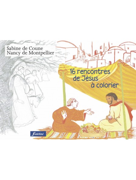 16 rencontres de Jésus à colorier